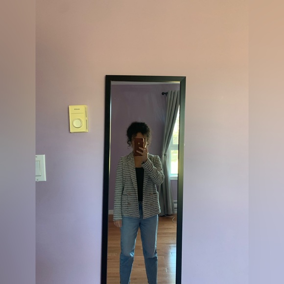 Double-breasted check blazer by Massimo Dutti - Picture 7 of 9